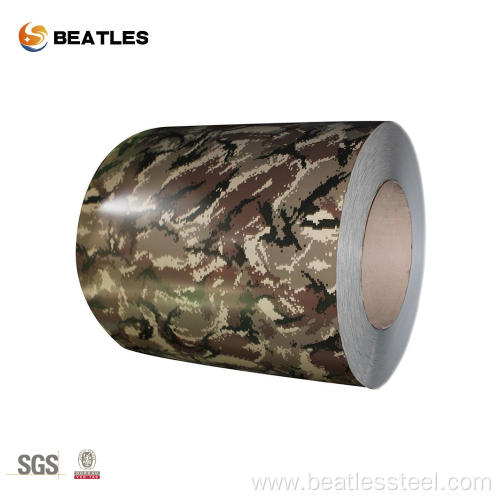 Embossed color coated aluminum coil for building material